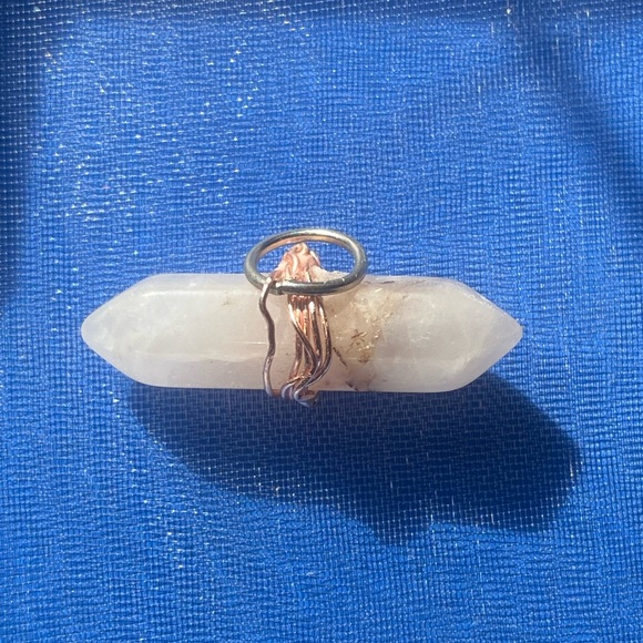 Jewelry - Rose quartz handmade pendant